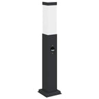 Bollard Light with Sensor 50 cm Black IP44