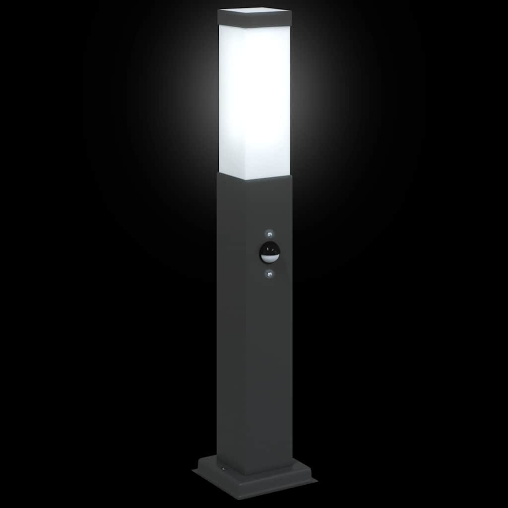 Bollard Light with Sensor 50 cm Black IP44