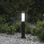 Bollard Light with Sensor 50 cm Black IP44