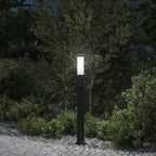 Bollard Light with Sensor 80 cm Black IP44