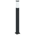 Bollard Lights with Sensor 3 pcs 80 cm Black IP44