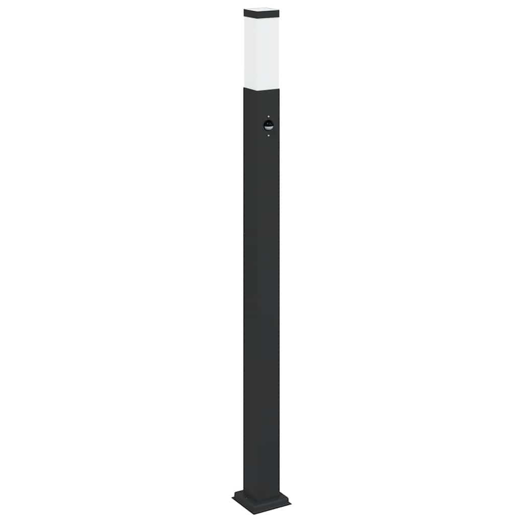 Bollard Light with Sensor 110 cm Black IP44