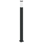 Bollard Lights with Sensor 3 pcs 110 cm Black IP44