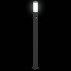 Bollard Lights with Sensor 3 pcs 110 cm Black IP44