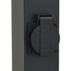 Bollard Light with Outlet 50 cm Black IP44