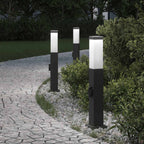 Bollard Lights with Outlet 3 pcs 50 cm Black IP44