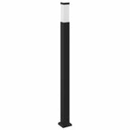 Bollard Light with Outlet 110 cm Black IP44