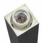 Bollard Light with Outlet 110 cm Black IP44