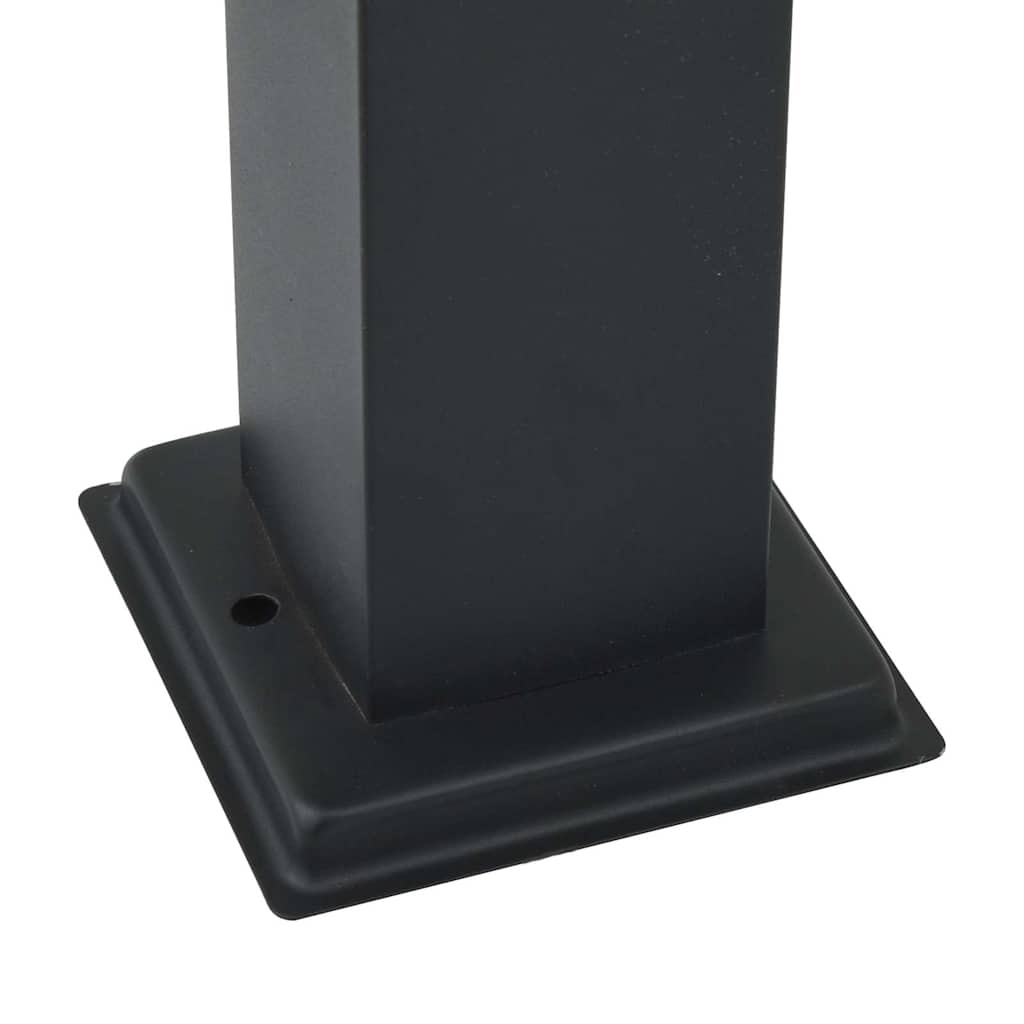 Bollard Light with Outlet 110 cm Black IP44