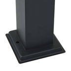 Bollard Light with Outlet 110 cm Black IP44