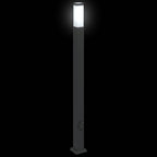 Bollard Lights with Outlet 3 pcs 110 cm Black IP44