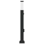Bollard Light with Sensor&Outlet 80 cm Black IP44