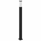 Bollard Light with Sensor&Outlet 110 cm Black IP44