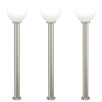 Bollard Lights 3 pcs 120 cm Stainless Steel IP44