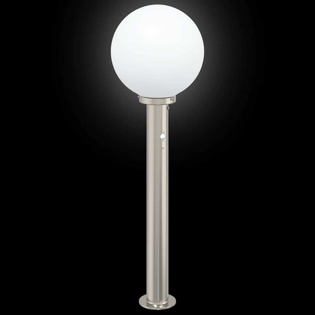 Bollard Lights with Sensor 3 pcs 80 cm Stainless Steel IP44
