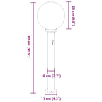 Bollard Lights with Sensor 3 pcs 80 cm Stainless Steel IP44