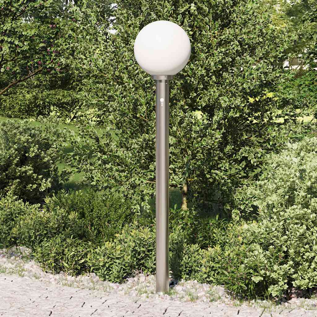 Bollard Light with Sensor 120 cm Stainless Steel IP44