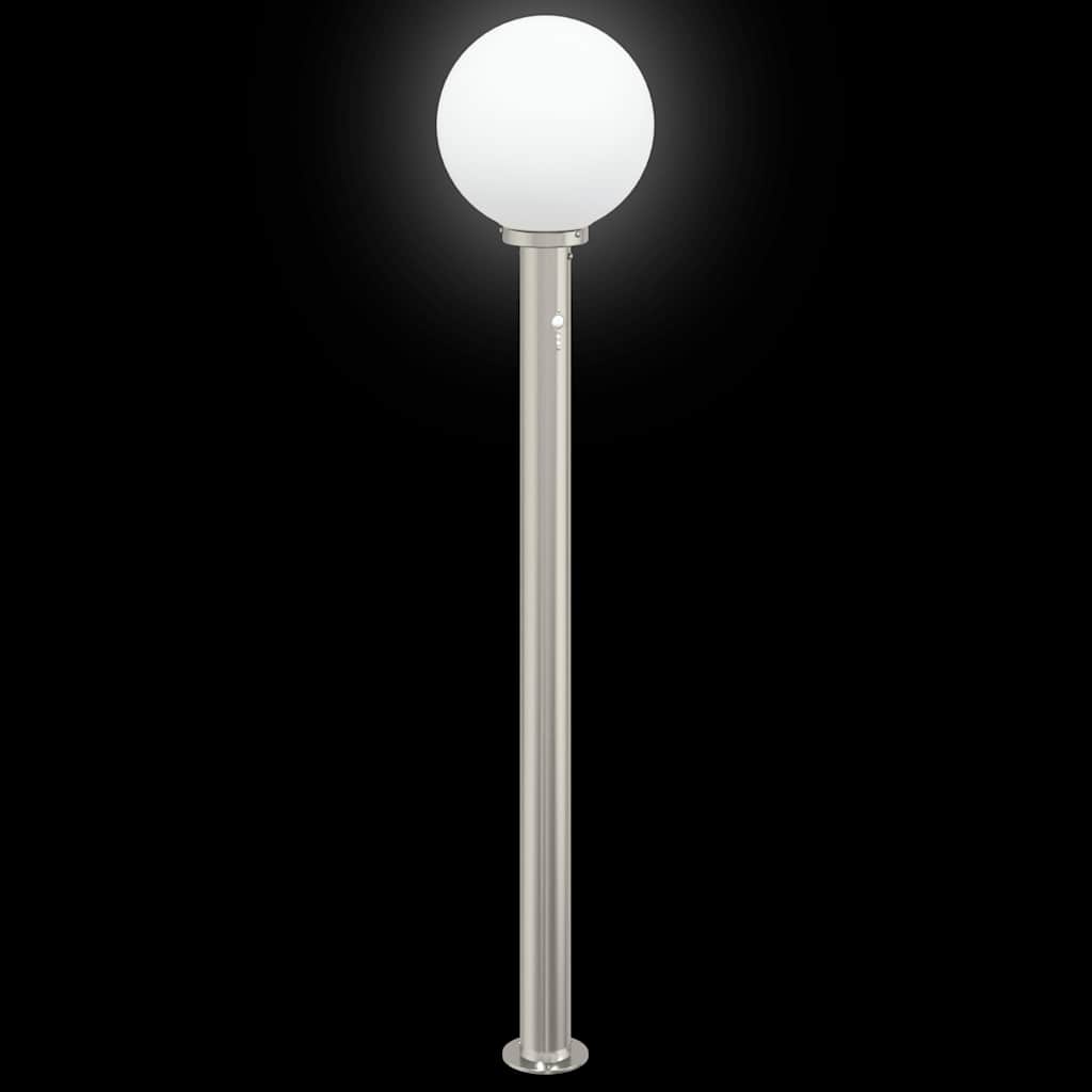 Bollard Lights with Sensor 3 pcs 120 cm Stainless Steel IP44