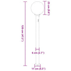 Bollard Lights with Sensor 3 pcs 120 cm Stainless Steel IP44