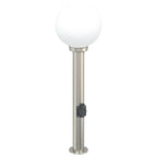 Bollard Lights with Outlet 3 pcs 80 cm Stainless Steel IP44