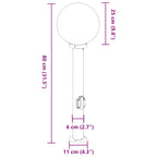 Bollard Lights with Outlet 3 pcs 80 cm Stainless Steel IP44