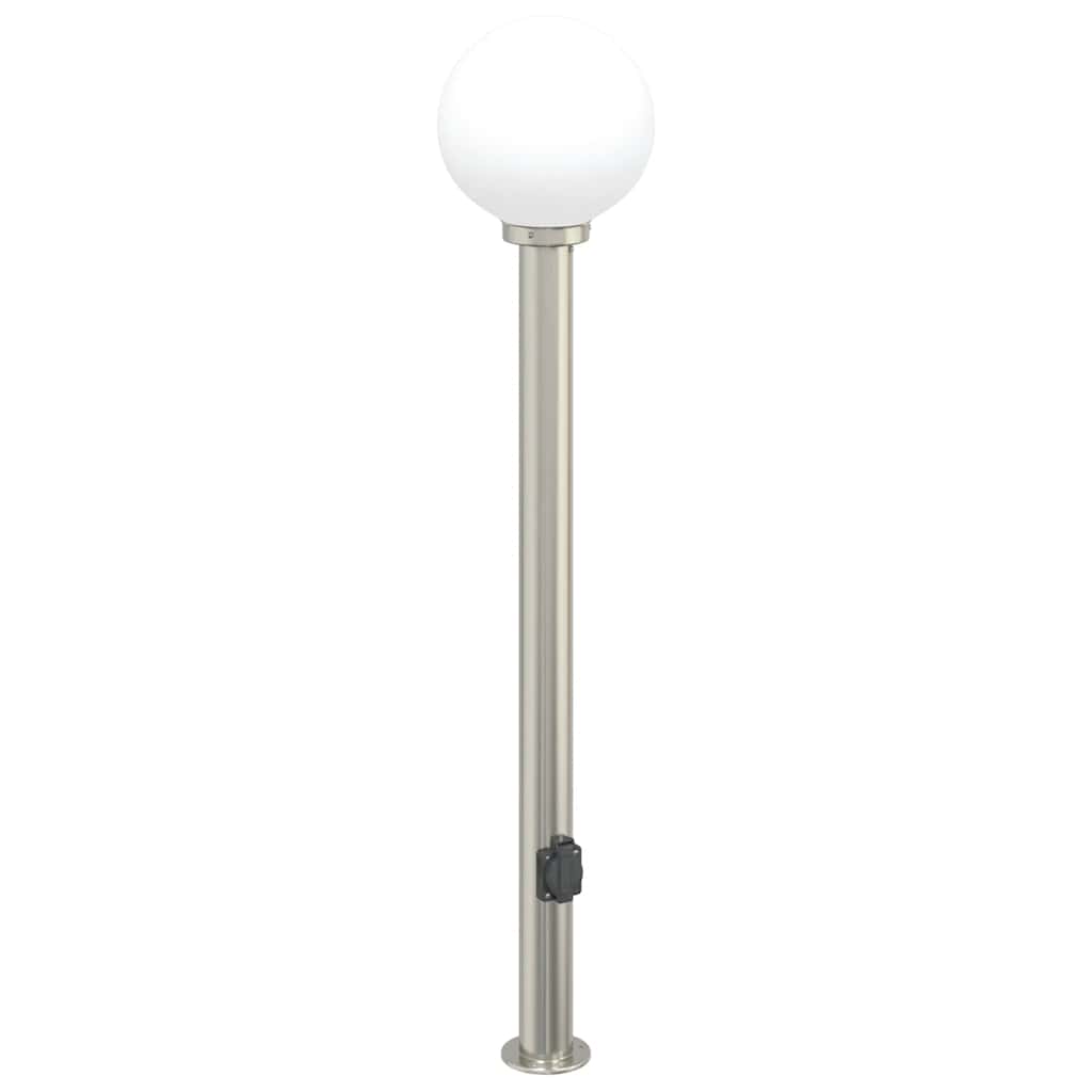 Bollard Lights with Outlet 3 pcs 120 cm Stainless Steel IP44