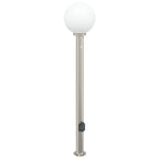Bollard Light with Sensor&Outlet 120 cm Stainless Steel IP44
