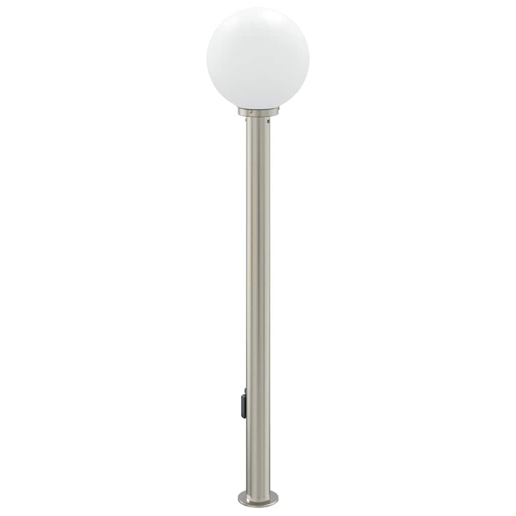 Bollard Light with Sensor&Outlet 120 cm Stainless Steel IP44