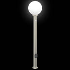 Bollard Lights with Sensor&Outlet 3 pcs 120 cm Stainless Steel IP44