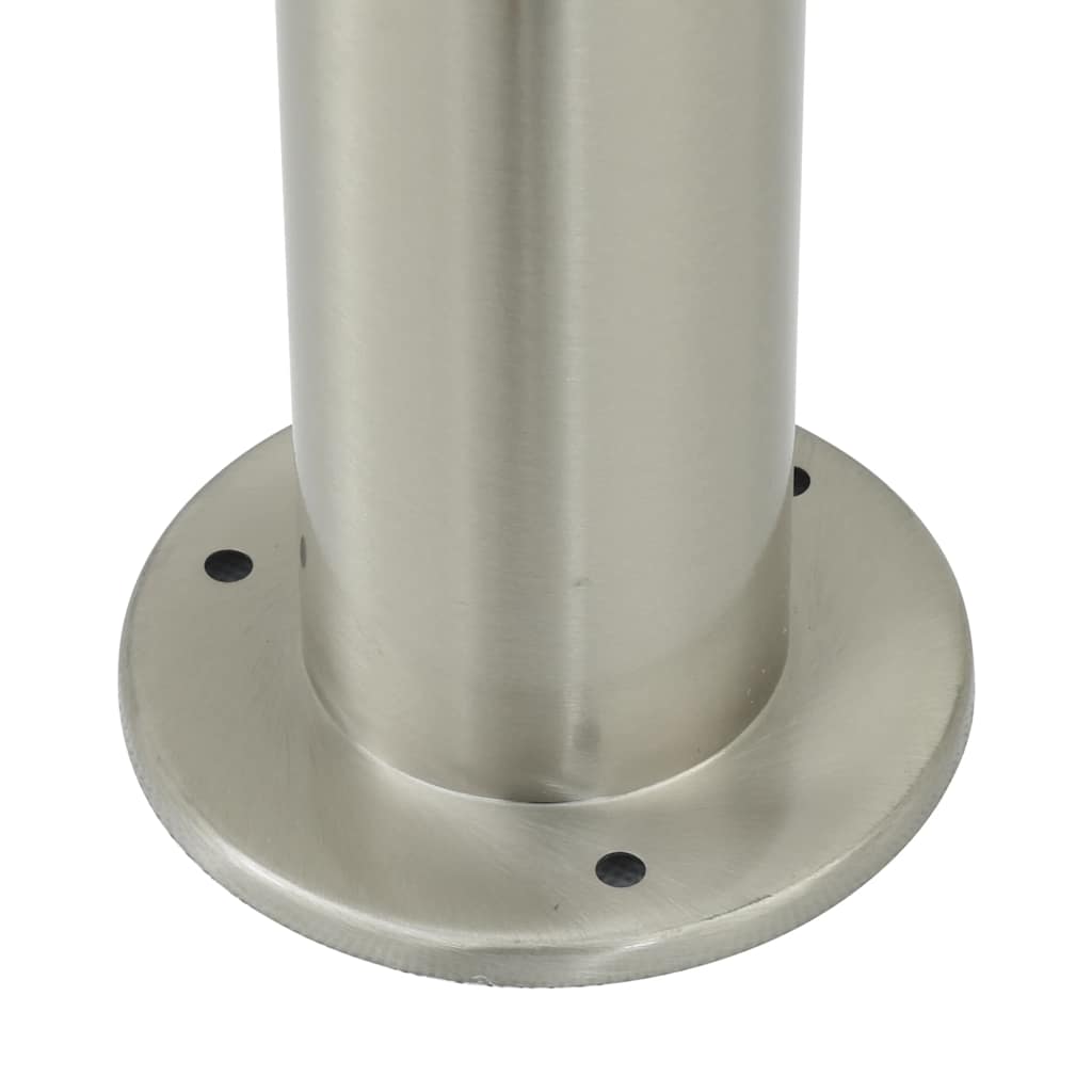 Bollard Lights with Sensor&Outlet 3 pcs 120 cm Stainless Steel IP44