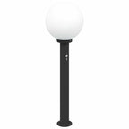 Bollard Light with Sensor 80 cm Black IP44