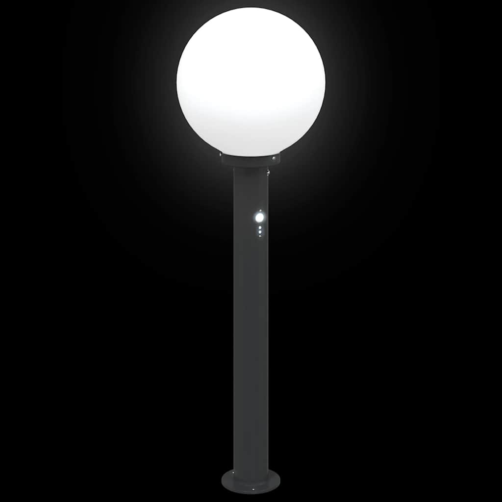 Bollard Light with Sensor 80 cm Black IP44