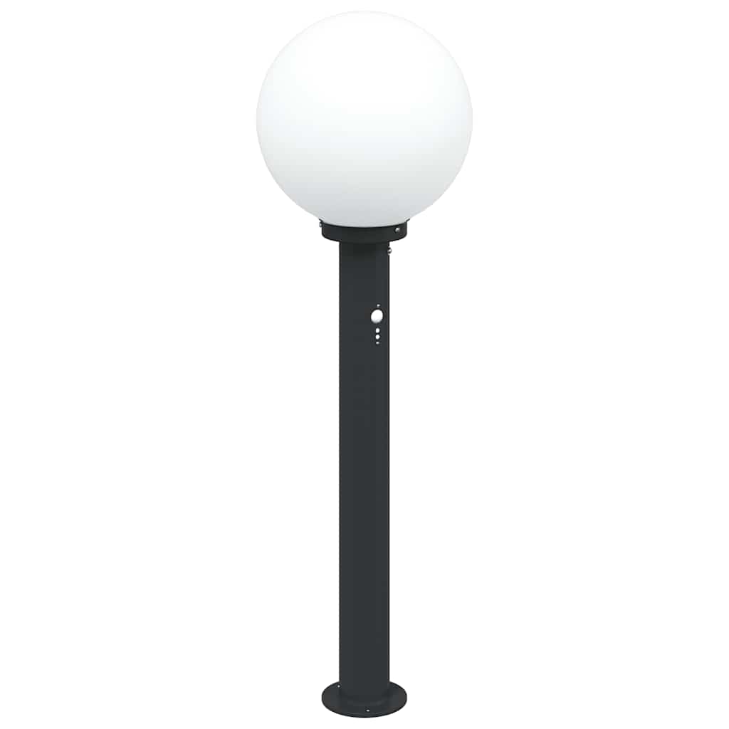 Bollard Lights with Sensor 3 pcs 80 cm Black IP44