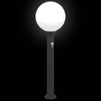 Bollard Lights with Sensor 3 pcs 80 cm Black IP44