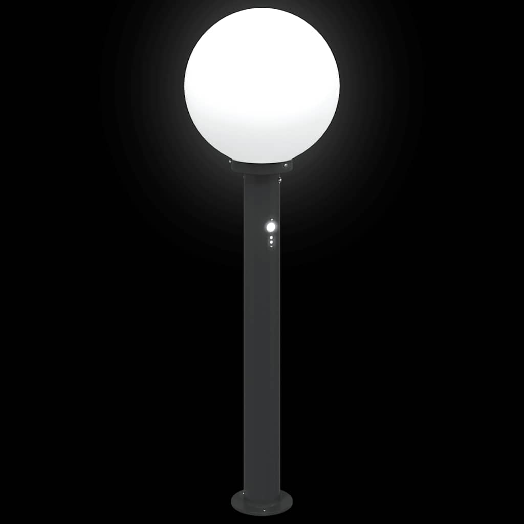 Bollard Lights with Sensor 3 pcs 80 cm Black IP44
