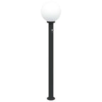Bollard Lights with Sensor 3 pcs 120 cm Black IP44