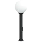 Bollard Light with Outlet 80 cm Black IP44