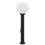Bollard Light with Outlet 80 cm Black IP44