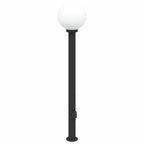 Bollard Light with Outlet 120 cm Black IP44