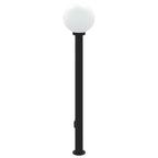 Bollard Light with Outlet 120 cm Black IP44
