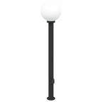 Bollard Lights with Outlet 3 pcs 120 cm Black IP44
