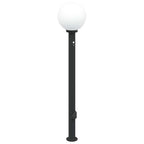 Bollard Light with Sensor&Outlet 120 cm Black IP44