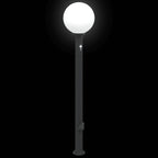 Bollard Light with Sensor&Outlet 120 cm Black IP44