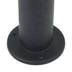 Bollard Light with Sensor&Outlet 120 cm Black IP44