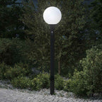 Bollard Light with Sensor&Outlet 120 cm Black IP44