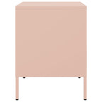 Bedside Cabinet Pink 36x39x50.5 cm Steel