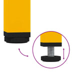 Bedside Cabinet Mustard Yellow 36x39x50.5 cm Steel