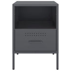 Bedside Cabinets 2 pcs Anthracite 36x39x50.5 cm Steel