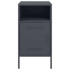 Bedside Cabinets 2 pcs Anthracite 36x39x68 cm Steel