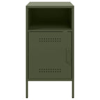 Bedside Cabinets 2 pcs Olive Green 36x39x68 cm Steel